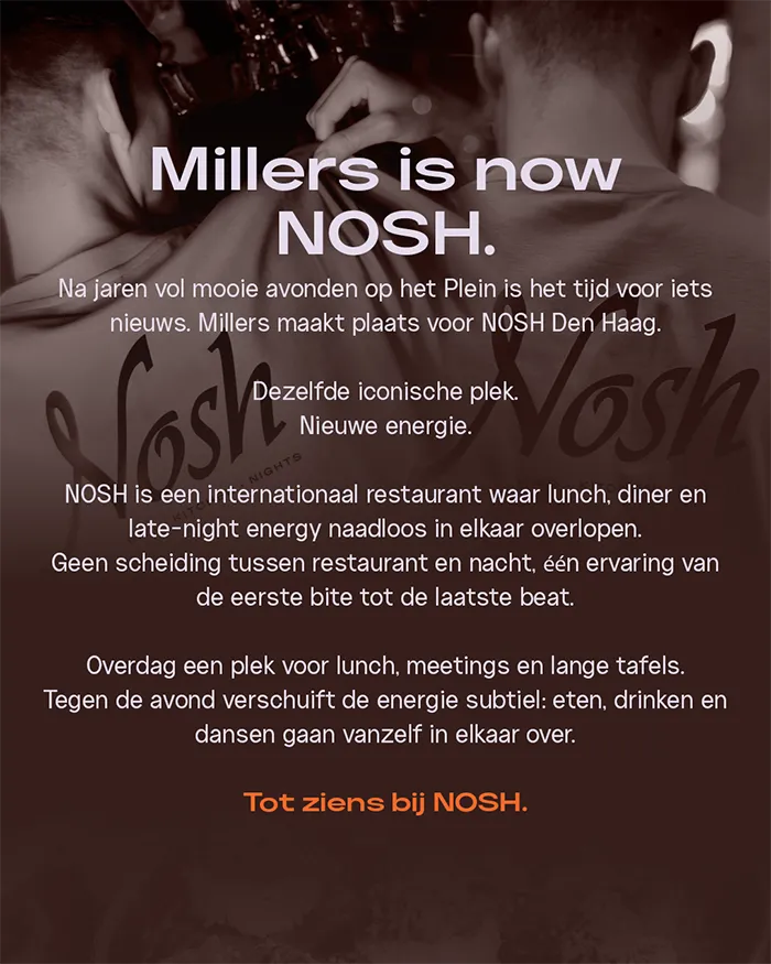 Millers is now nosh